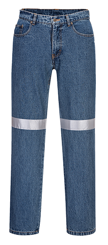PRIME MOVER PANTS DENIM WITH TAPE CLASS N BLUE SHORT 102 